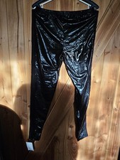 Glanz Leggings schwarz