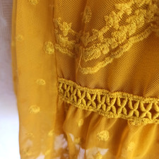 💙 Damen Tunika Kleid Gelb