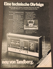 72. TANDBERG Series TCD 300 Radio Stereo Cassette Werbung Reklame 1973