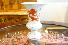 Meissen Porzellan Leuteritz Pokalvase Blumendekor, I.Wahl, 1933