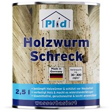 Holzwurm-Schreck farblos 2,5l/ Effektiver Holzschutz Holzwürmer & Holzbohrkäfer