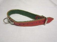 Hundehalsband-Rindleder- rot