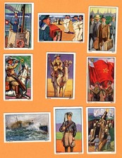 9 Zigarettenbilder Aus dem Soldatenleben aller Völker Buch 1 und 3