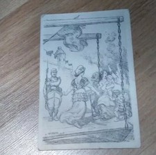 Old postcard French day of