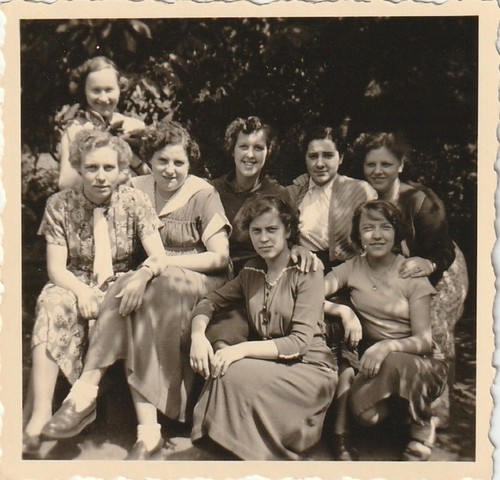 Vintage foto gruppenfoto - vintage,
