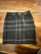 Burberry London Damen Rock, Winterrock, Stiefel Rock Kariert Wolle Gr.S/36 edel