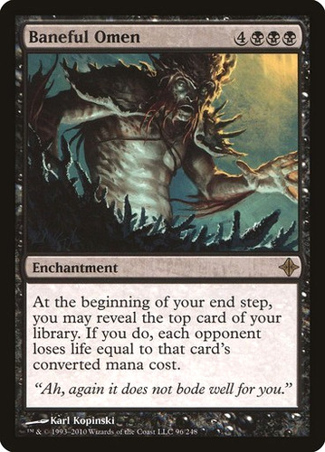 Mtg baneful omen - baneful, rise