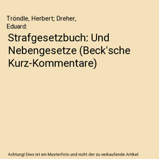 Strafgesetzbuch: Und