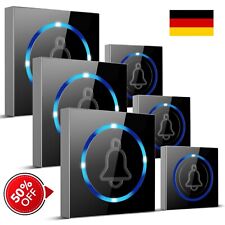 Funk Türklingel Funkklingel Set Haustür Klingel IP54 Wasserdicht Außenbereich