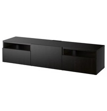 IKEA BESTA TV-Bank TV Schrank schwarzbraun/Lappviken 180x42x39 cm