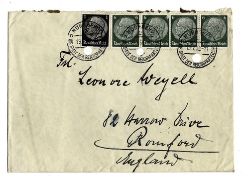 Brief nürnberg 1939 - 1939, romford