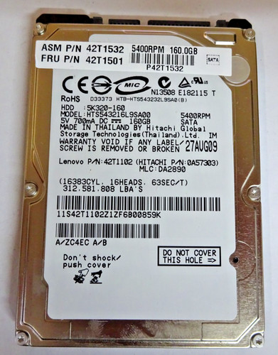 Hitachi 160gb - hitachi,