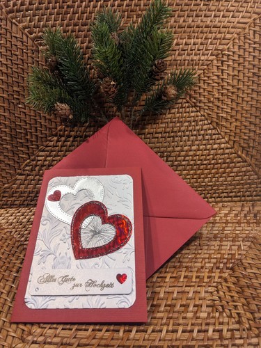 Hochzeitskarte mit umschlag - mit,