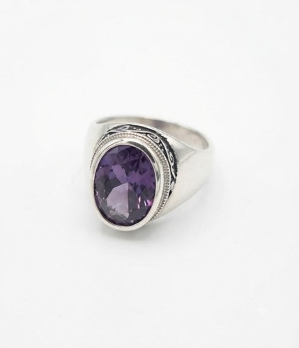 Eleganter silberring mit - 💍,