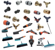 Gardena Kupplungsstecker Kupplungsdose Schlauchverbinder Waschbürste Spritze