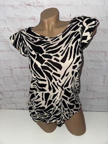 Shirt schwarz creme - h&m,