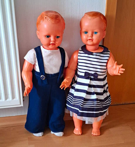 Spielpuppe babypuppe blond - 2x,