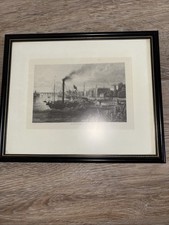 Alte Lithographie mit