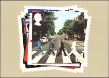 Mit den Beatles' Royal Mail Postkarte +ma1412