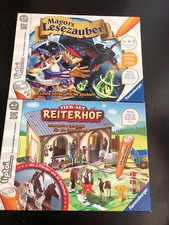 Ravensburger Tiptoi Tier-set Reiterhof Magors Lesezauber kein Stift Kinder Lern