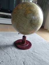 Antiker Columbus Erdglobus Prof. Dr. Felix Lampe Kartograph C. Luther um 1900 