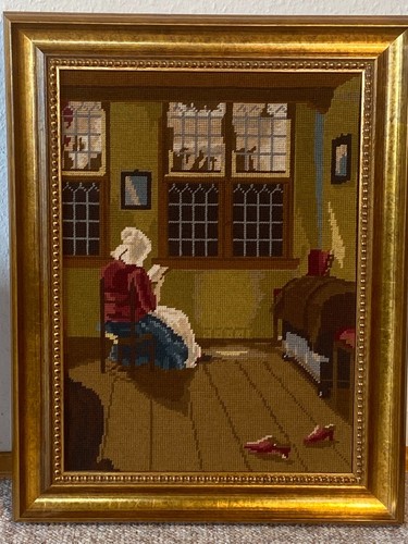 Gobelin stickbild goldenem - gobelin,