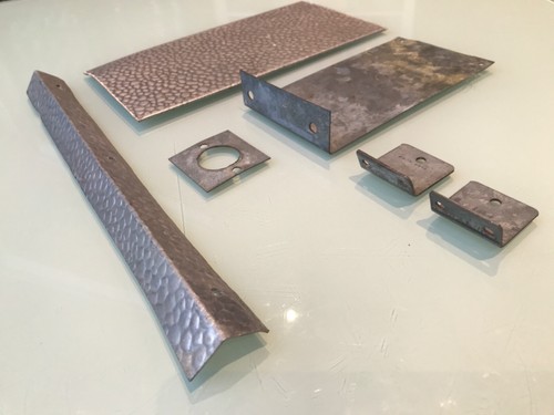 Blech teile für - , kühlschrank