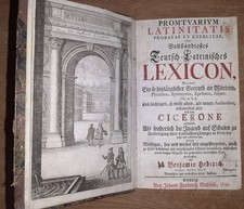 Vollständig. Teutsch-Lateinisches Lexicon 1745 Wörterbuch Lexikon Deutsch-Latein
