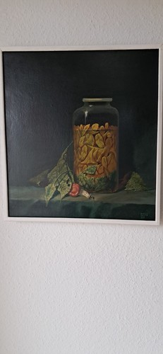 Stilleben pfifferlinge glas - stilleben, im