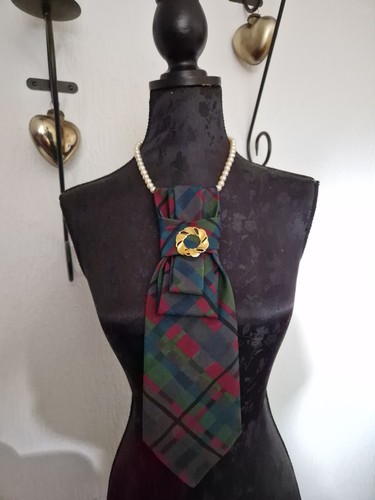 Vintage krawatte mit brosche - mit,