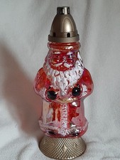 Grabkerze  Grablaterne 36cm Grabschmuck Weihnachtsmann Weihnachten rot