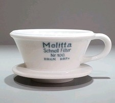 ALTER MELITTA FILTER 100 D.R.G.M. D.R.P.a. PORZELLAN SCHNELLFILTER 4 LOCH RARE