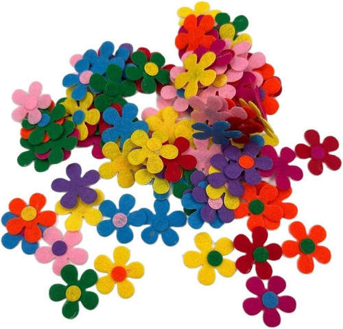 200 filzblumen bastelsets - 200,