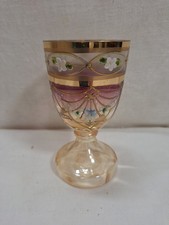 Jugendstil  Glas Fußbecher