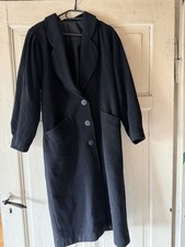 Damen mantel schwarz - gr, 38