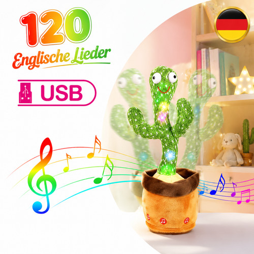 Plüschtier singender kaktus - plüschtier,