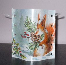 DekoWindlicht Eichhörnchen im Winter  Tischlicht Mitbringsel Geschenkidee