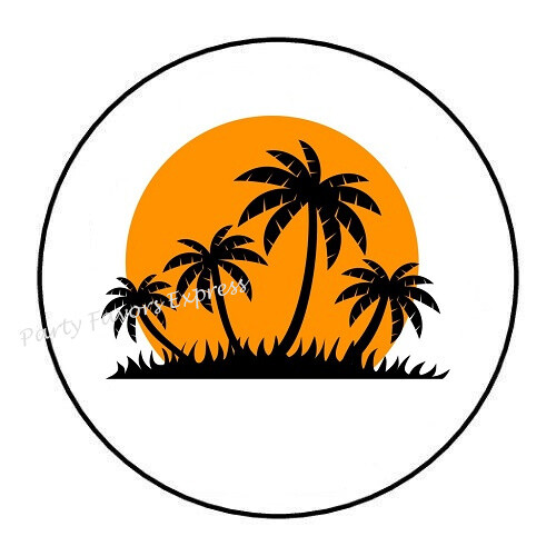 Autoaufkleber tropical sunset - tropical,
