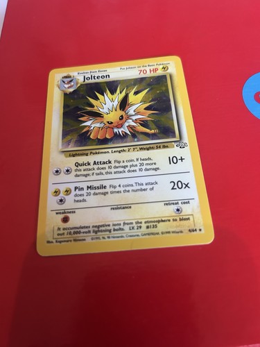 Jolteon english holo - jolteon, vintage