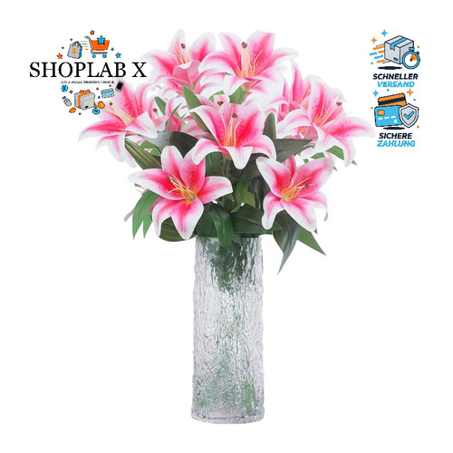 Künstliche lilienblume rosa - künstliche,