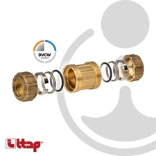 Messing-Klemmkupplung - gerade