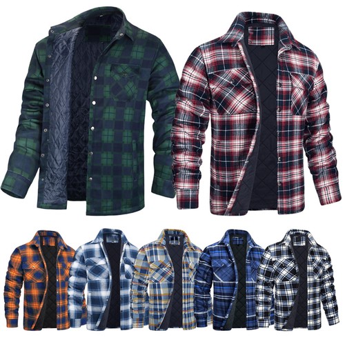 Herren karierte hemdjacke - karierte,