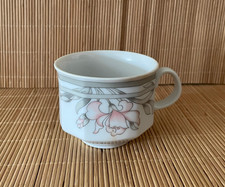 7 Kaffeetassen ~Arabella Atelier Porzellan ~ weiß / rosa / grau