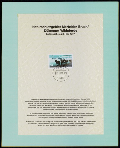 Brd sonderblatt postkalender - sonderblatt,