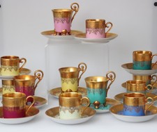 DW Karlsbader Porzellan Mokka inne voll vergoldet echtes Gold Einzel verkaufen