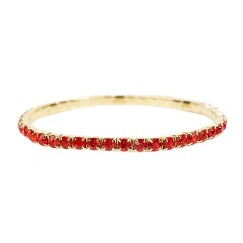 Rot strass armreif armband - rot,