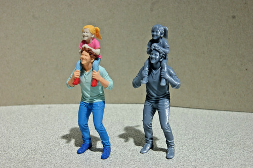 Figur kind huckepack auf - figur,