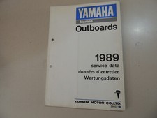 1989 DATEN Werkstatthandbuch Yamaha Außenborder 6 8 15 20 30 40 50 60 70-225 PS