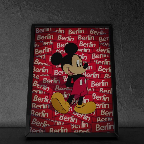 Berlin poster mickey mouse - mickey,