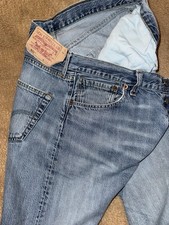 Levi's 501 Vintage Herren Jeans W33/L34 Straight Leg Hellblau Denim Kult 